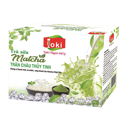 Yoki Matcha White Bubble Milk Tea